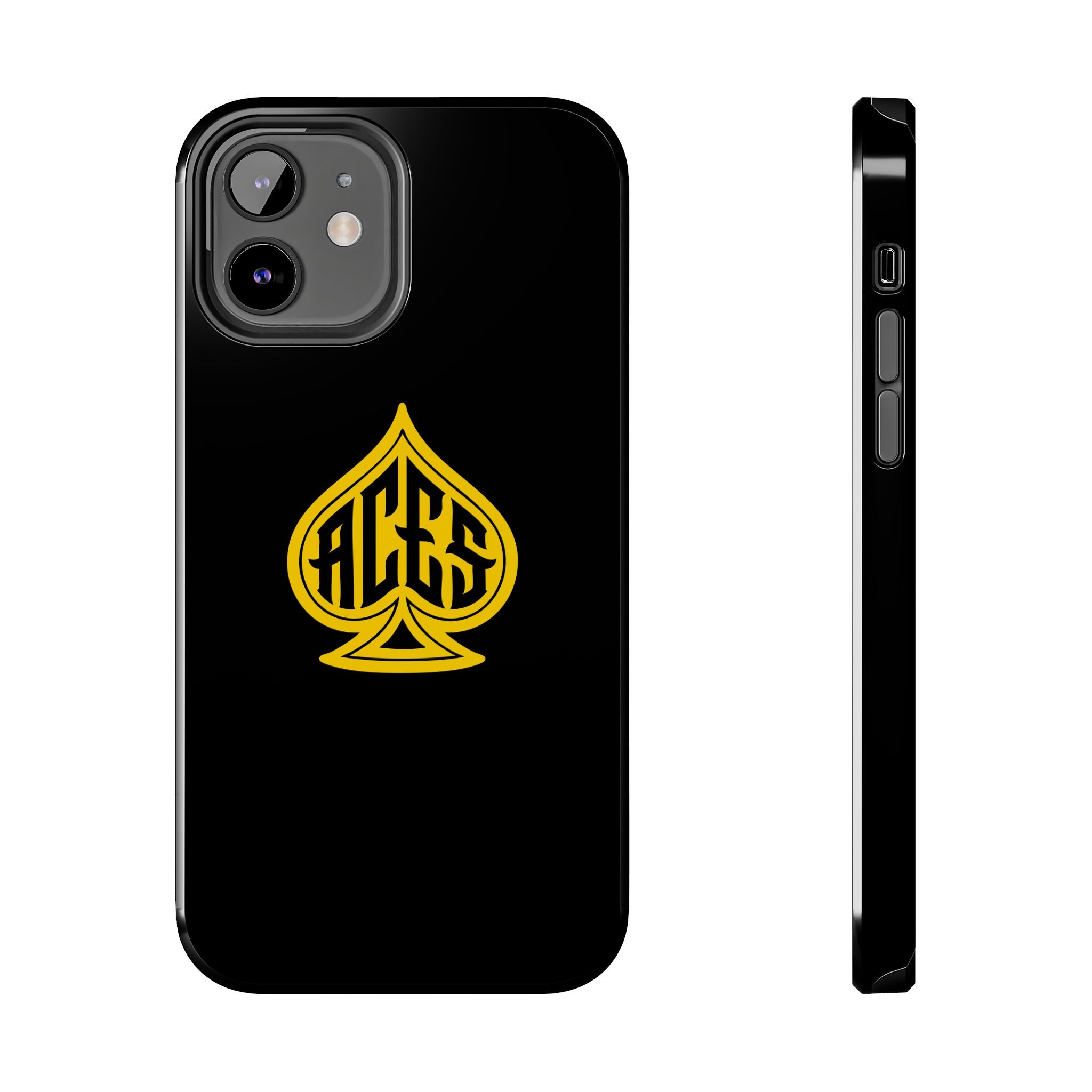 Phone Case — Black & Gold Protective Phone Cover (various sizes)