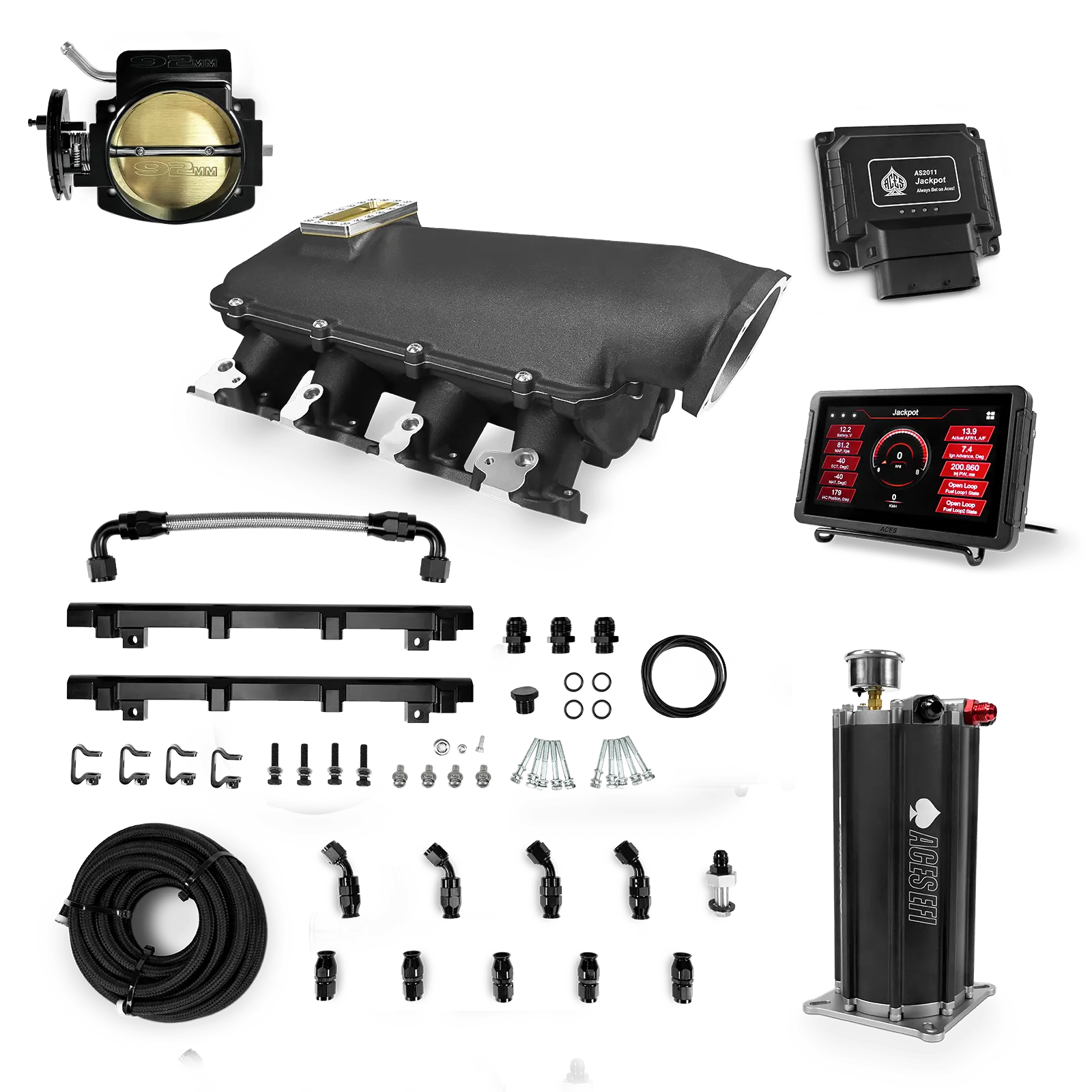 Jackpot LS EFI System - Master Kit with Command Center 2 Surge Tank