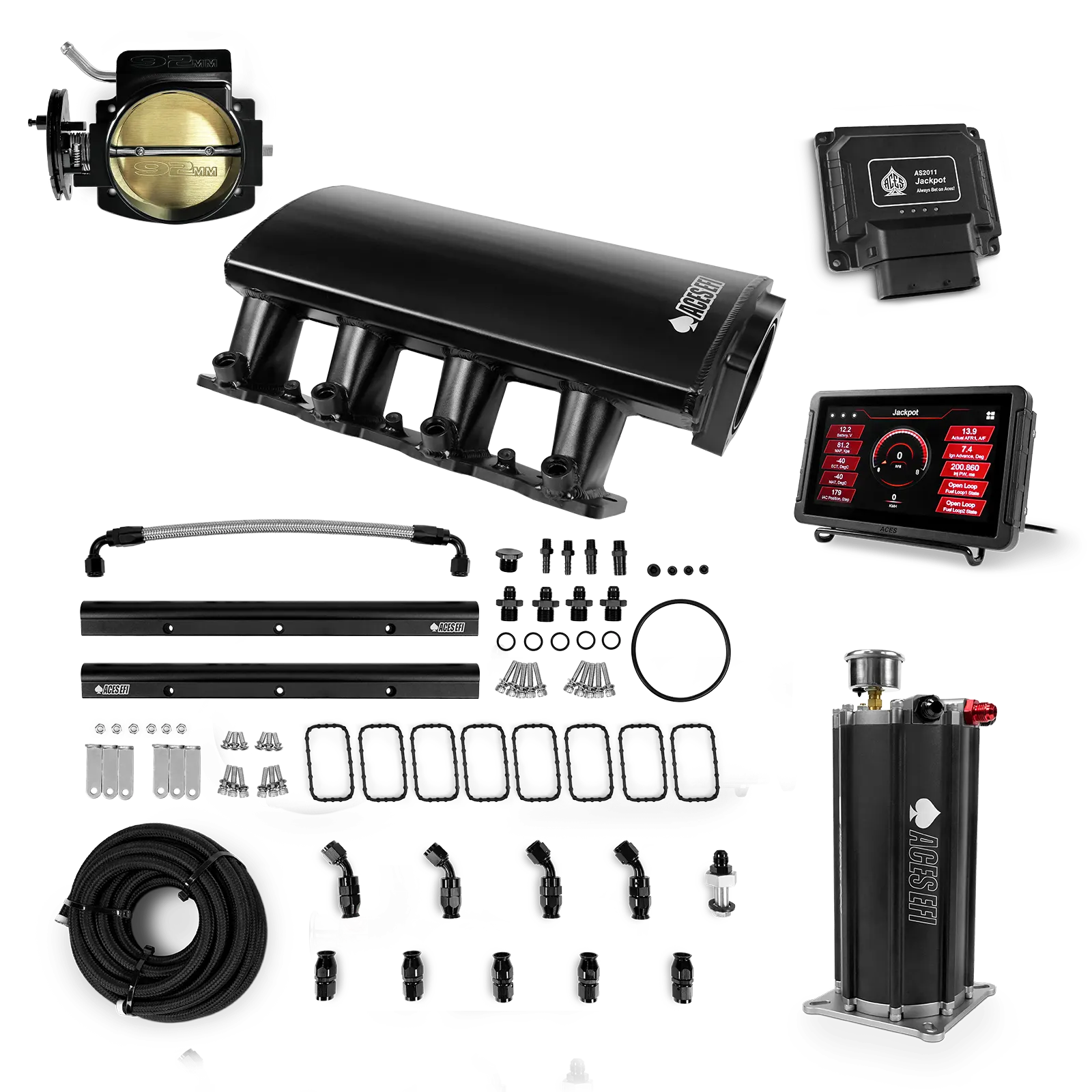 Jackpot LS EFI System - Master Kit with Command Center 2 Surge Tank