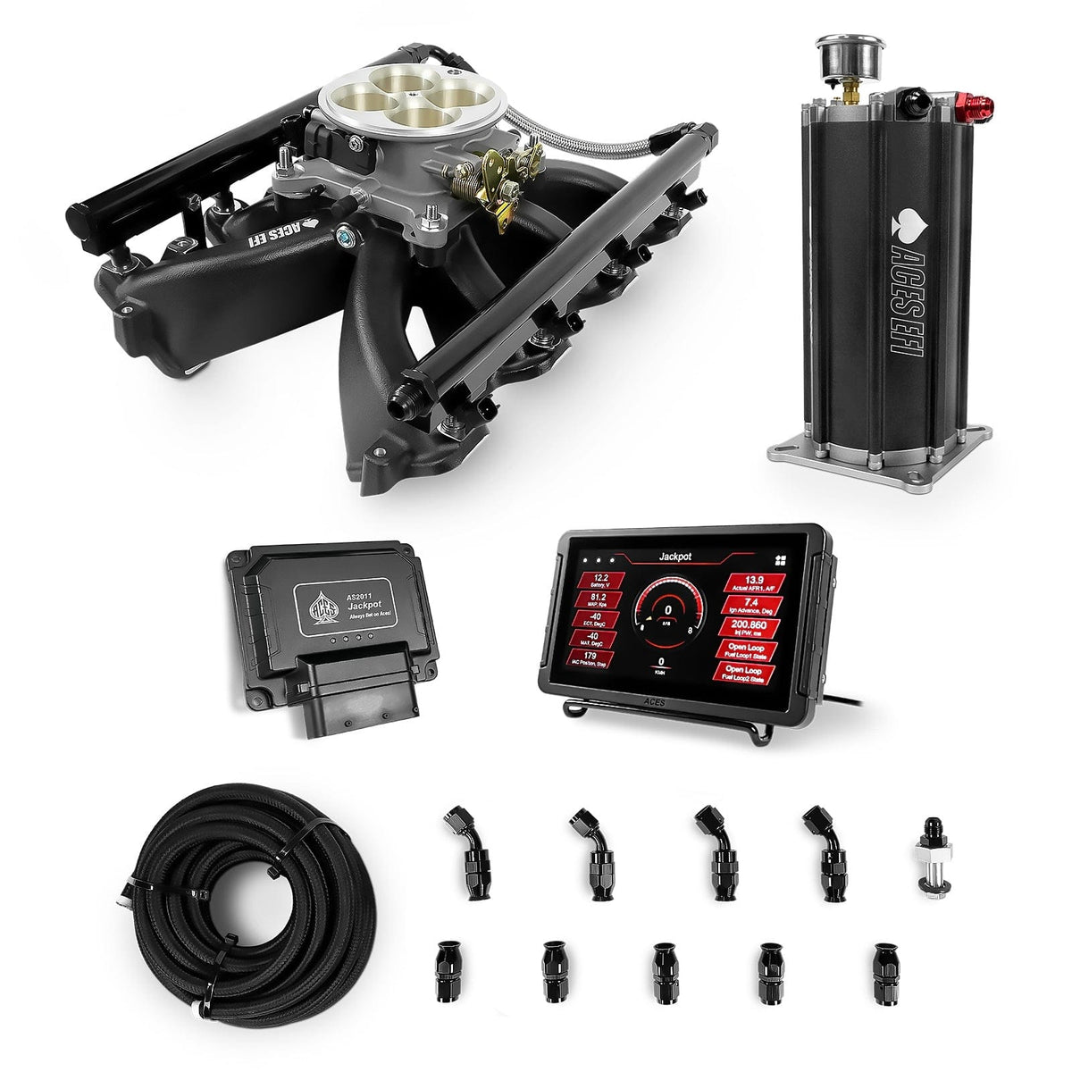 Jackpot LS EFI System - Master Kit with Command Center 2 Surge Tank