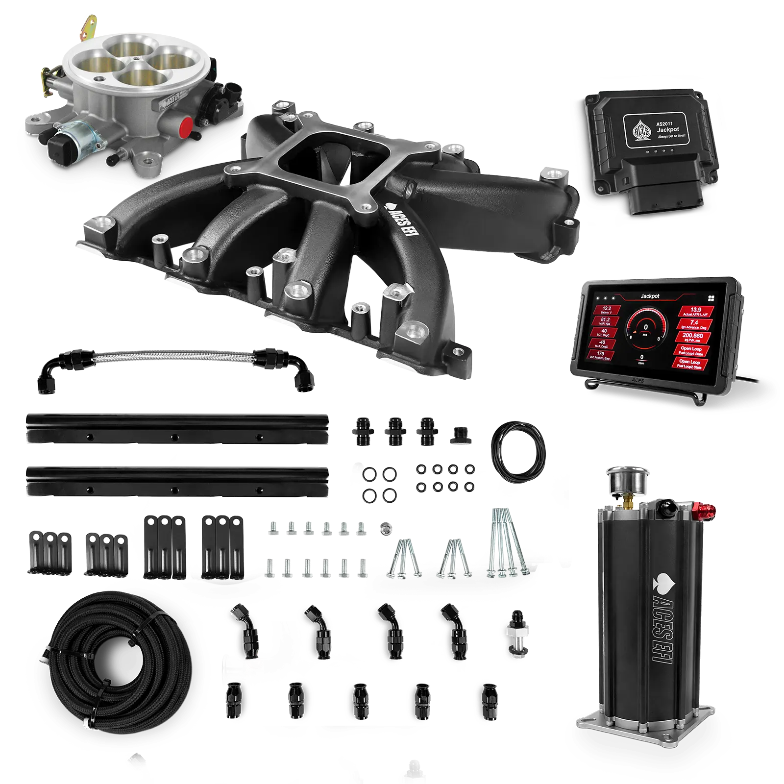 Jackpot LS EFI System - Master Kit with Command Center 2 Surge Tank