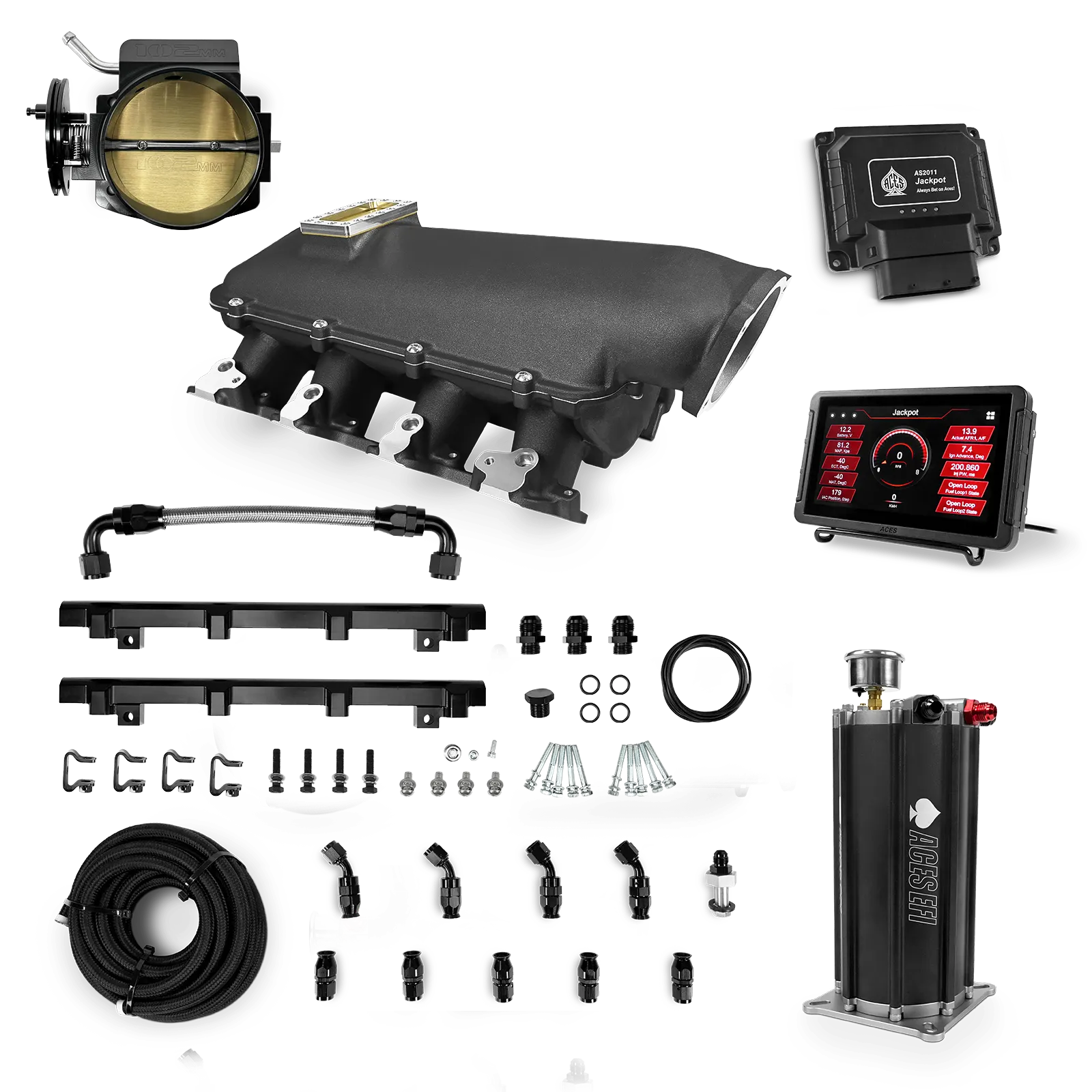 Jackpot LS EFI System - Master Kit with Command Center 2 Surge Tank