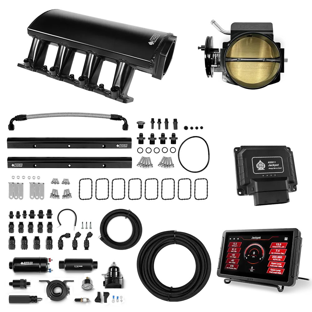 Jackpot LS EFI System - Master Kit with 255 In-line Pump System w/40' PTFE Hose