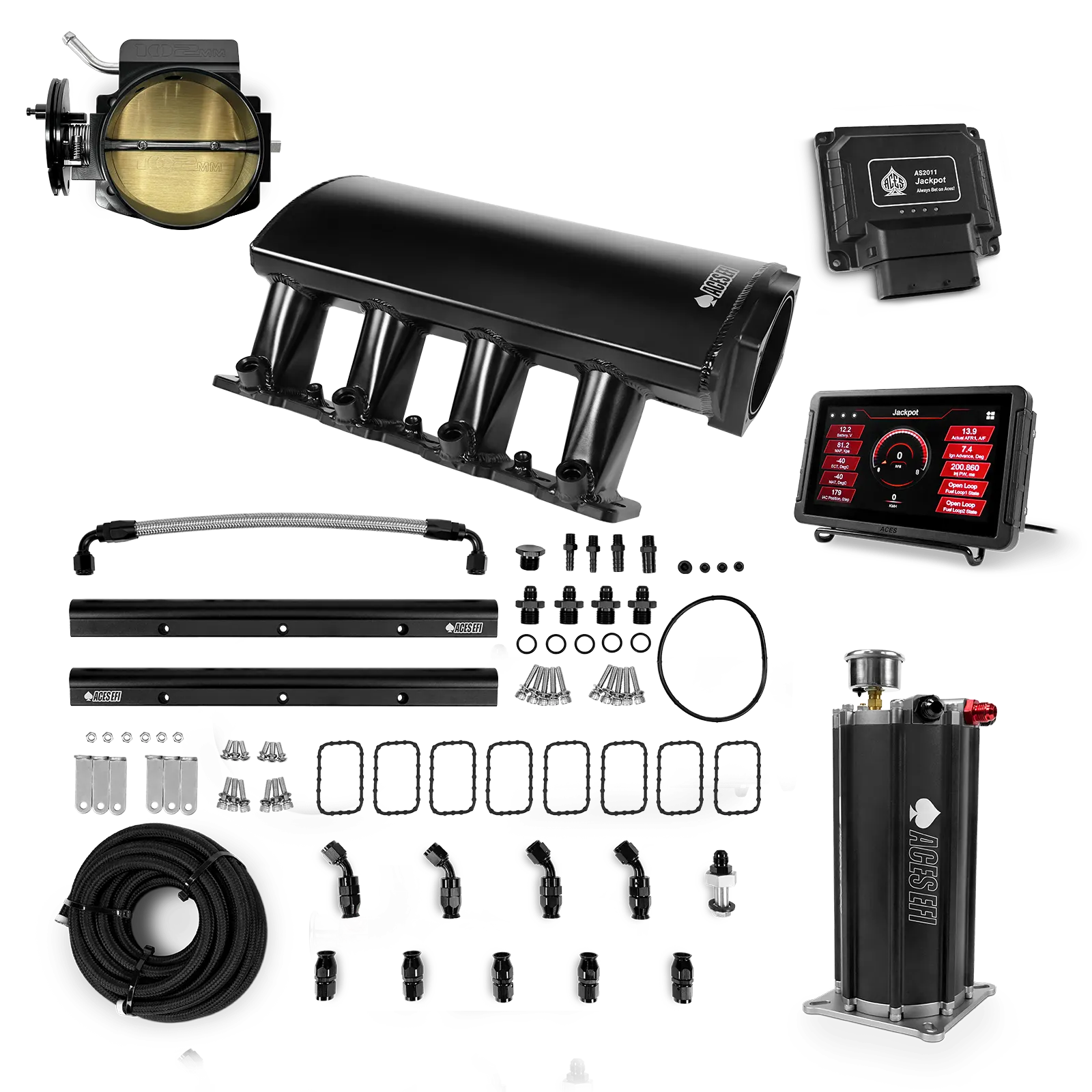 Jackpot LS EFI System - Master Kit with Command Center 2 Surge Tank