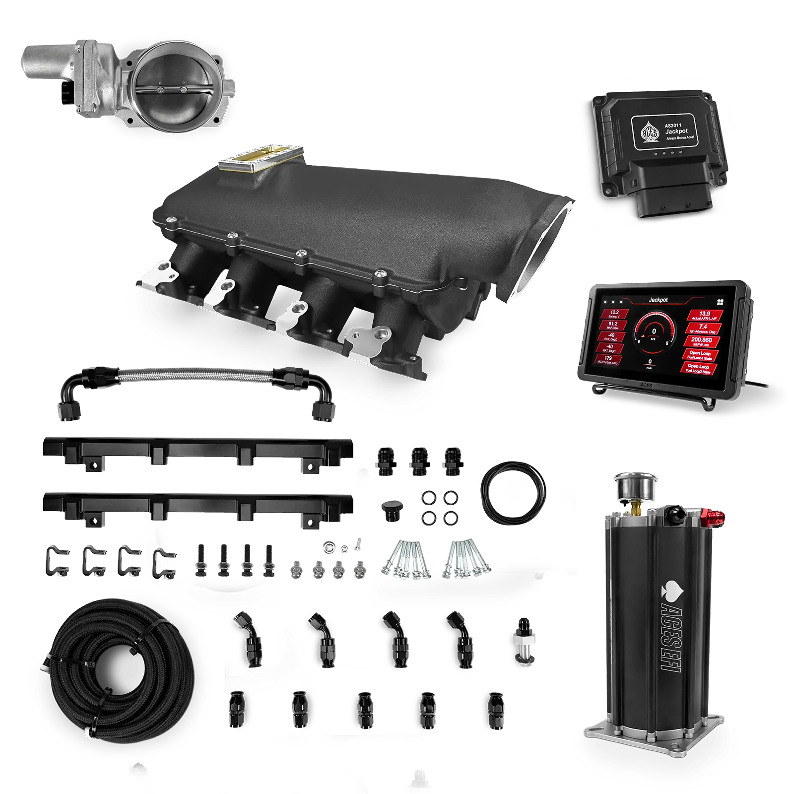 Jackpot LS EFI System - Master Kit with Command Center 2 Surge Tank