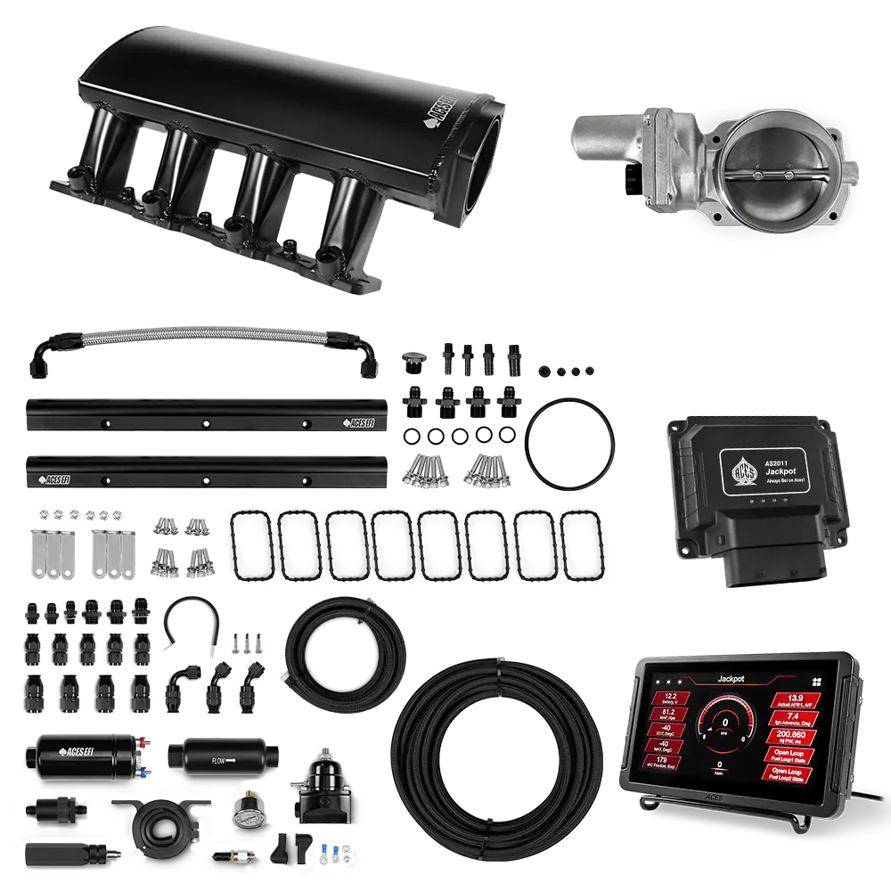 Jackpot LS EFI System - Master Kit with 255 In-line Pump System w/40' PTFE Hose