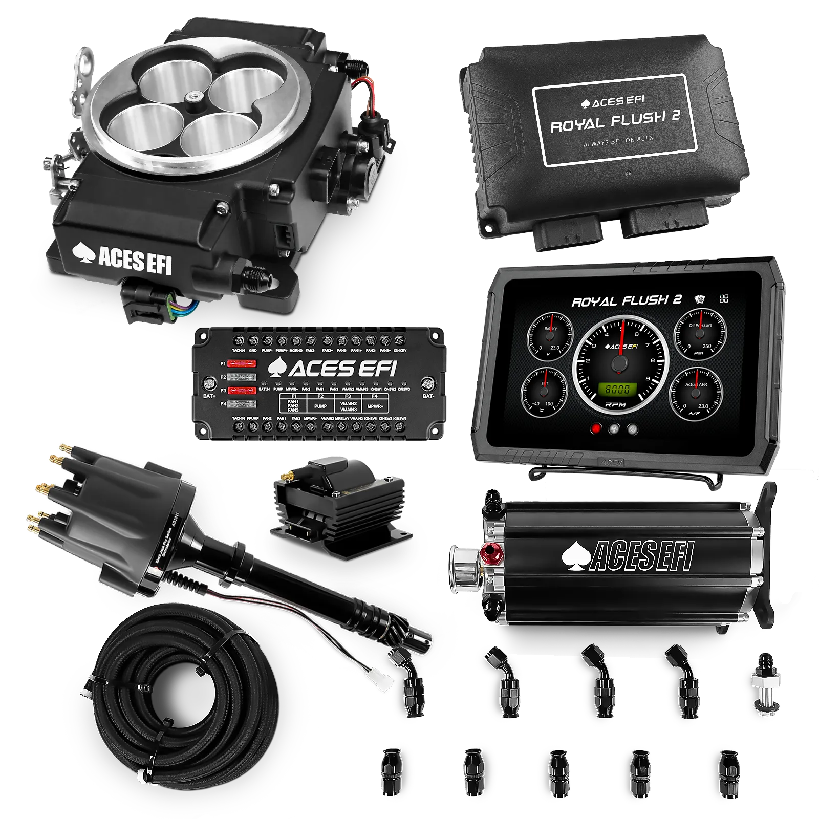 Royal Flush 2 EFI/CDI Master Kits (Black)