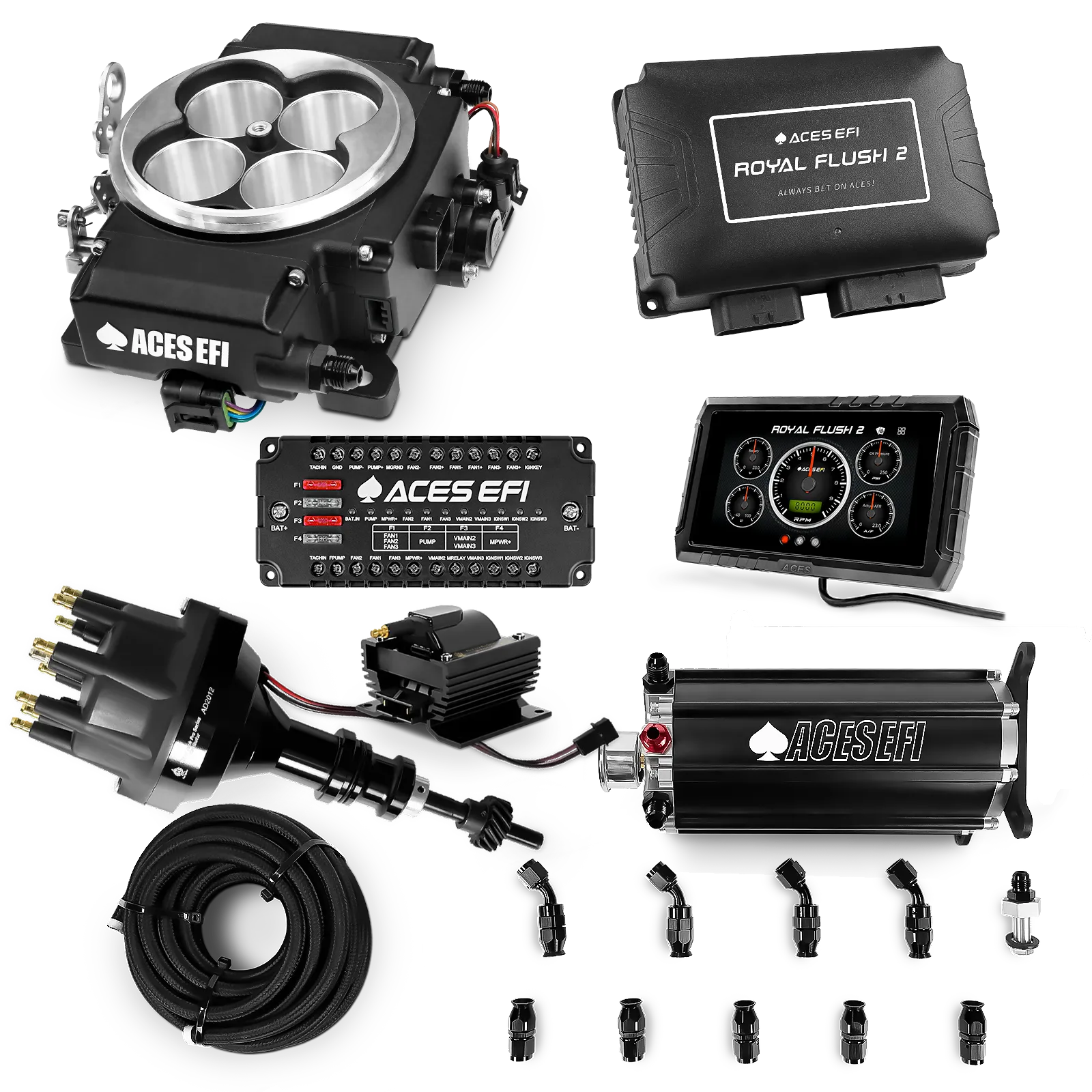 Royal Flush 2 EFI/CDI Master Kits (Black)