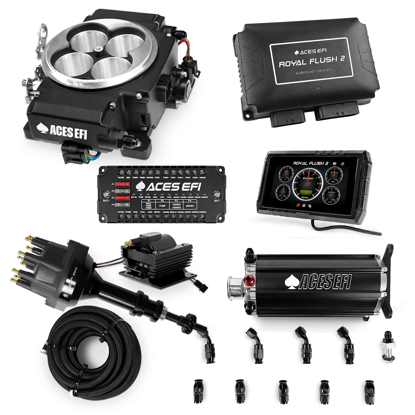 Royal Flush 2 EFI/CDI Master Kits (Black)