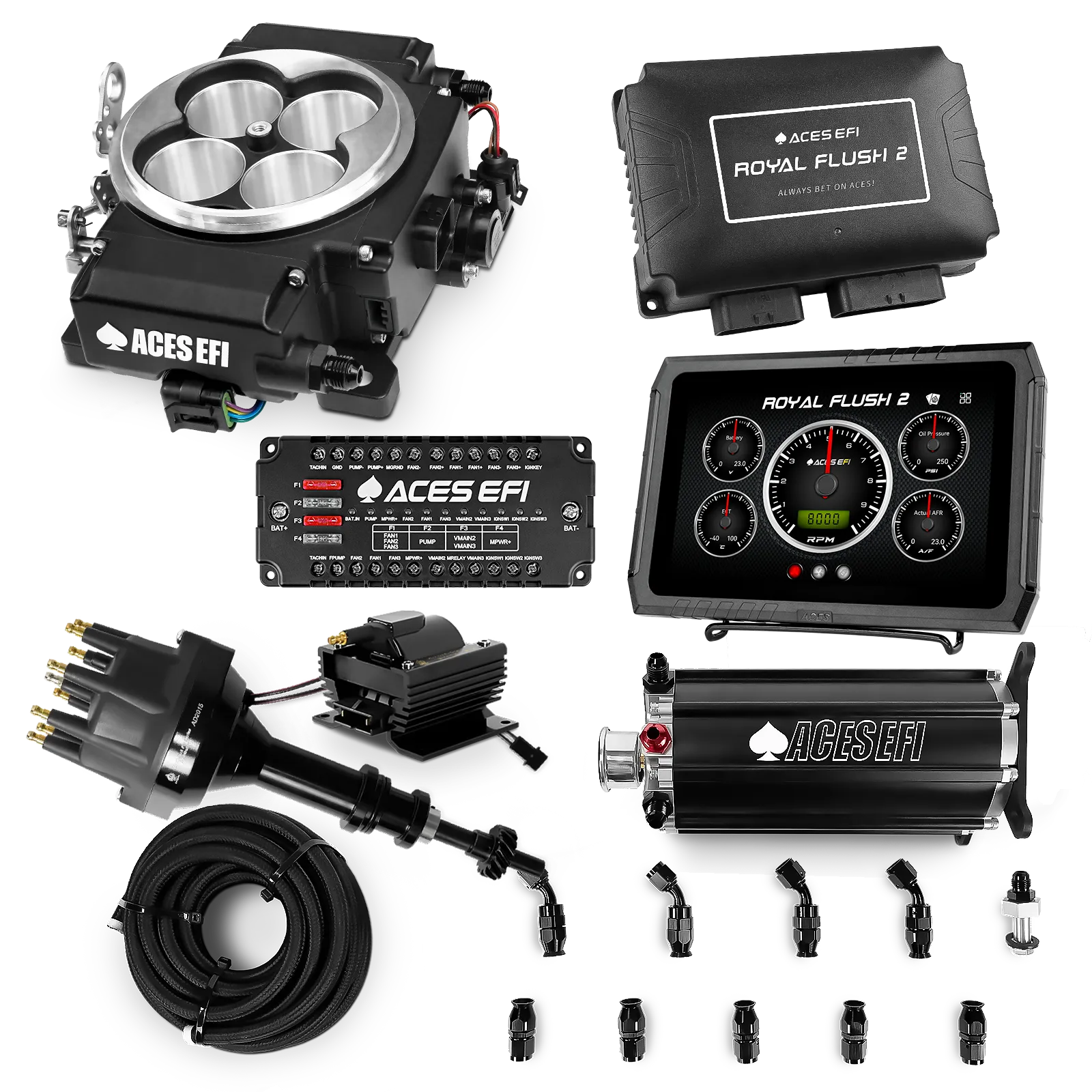 Royal Flush 2 EFI/CDI Master Kits (Black)