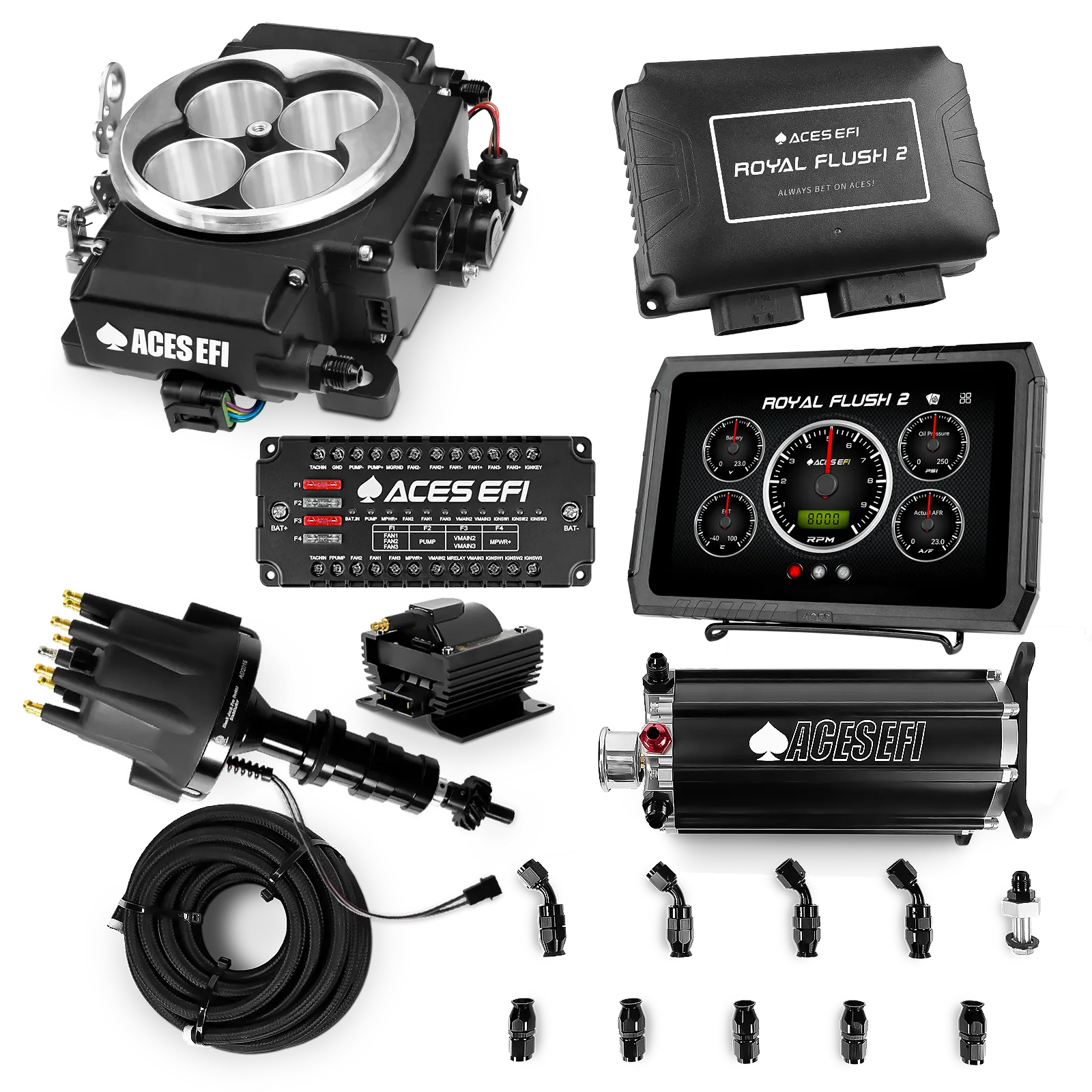 Royal Flush 2 EFI/CDI Master Kits (Black)