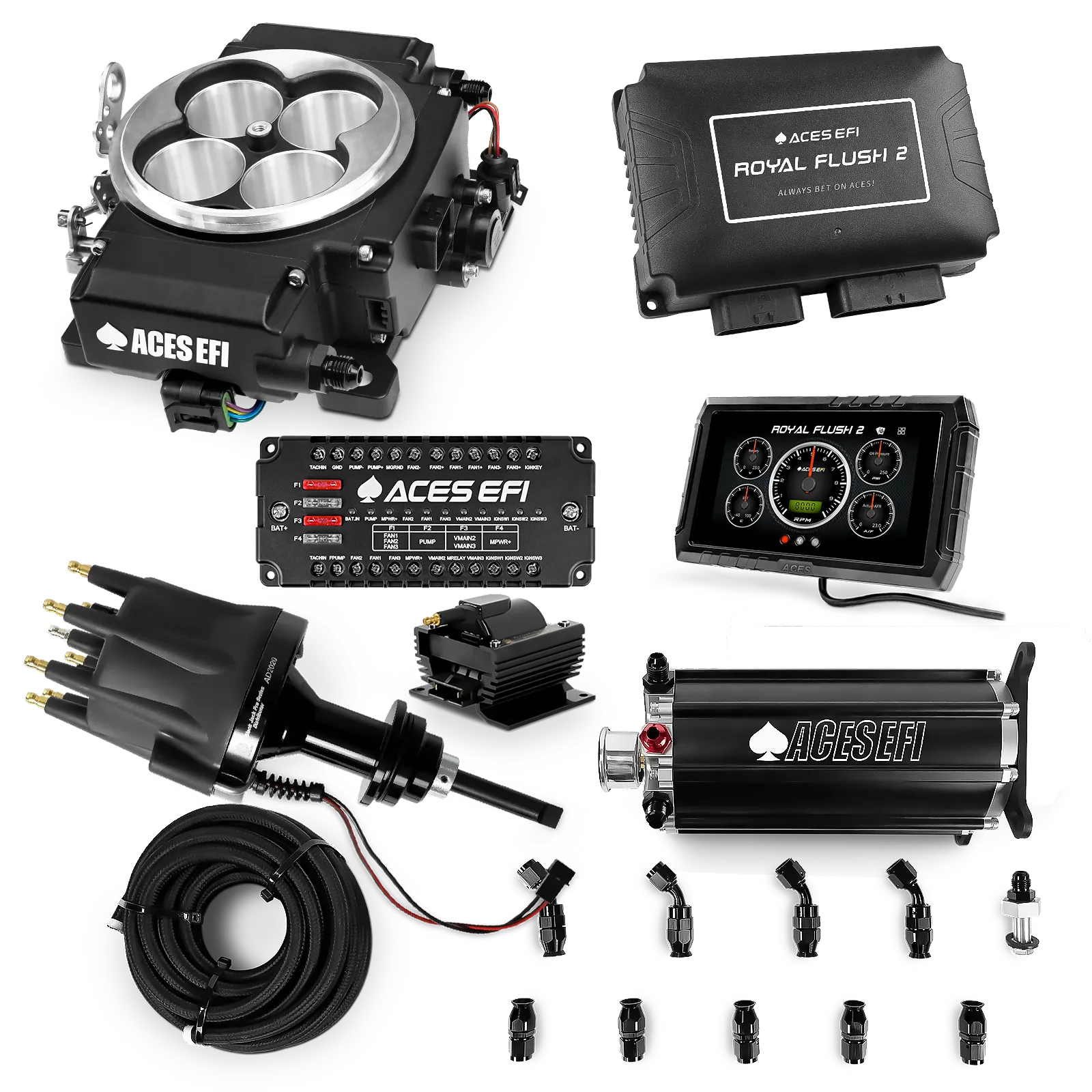 Royal Flush 2 EFI/CDI Master Kits (Black)