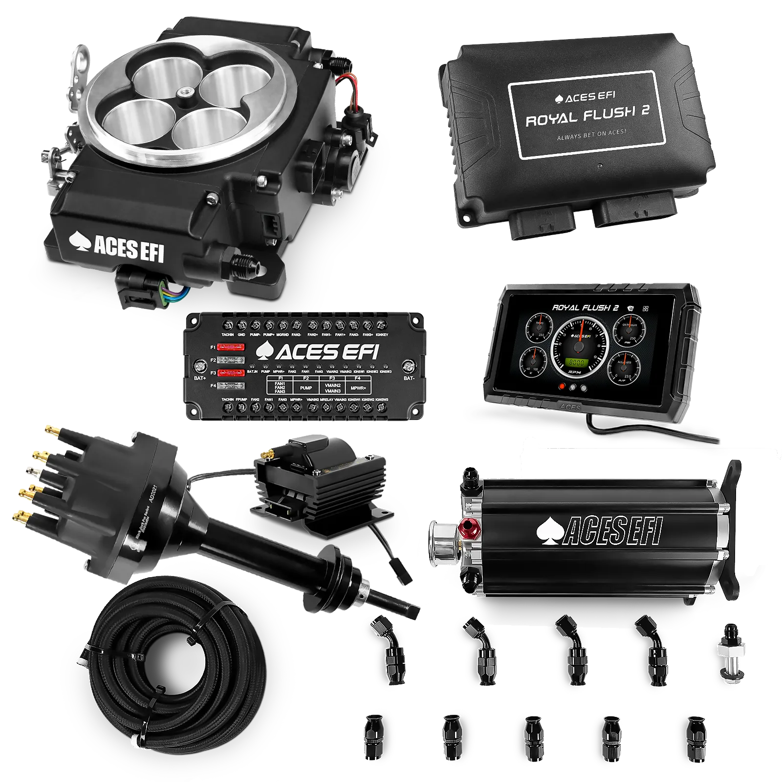 Royal Flush 2 EFI/CDI Master Kits (Black)