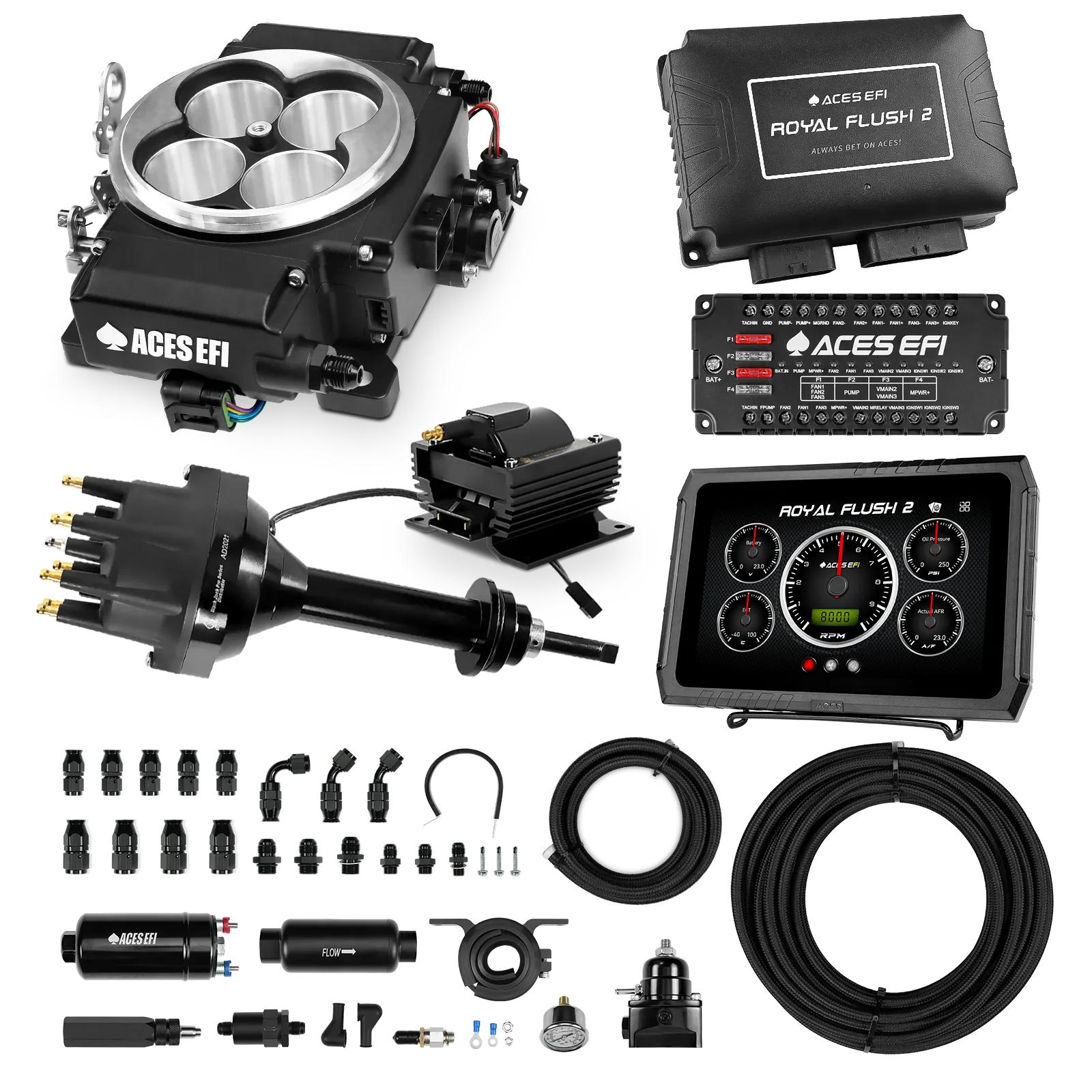 Royal Flush 2 EFI/CDI Master Kits (Black)