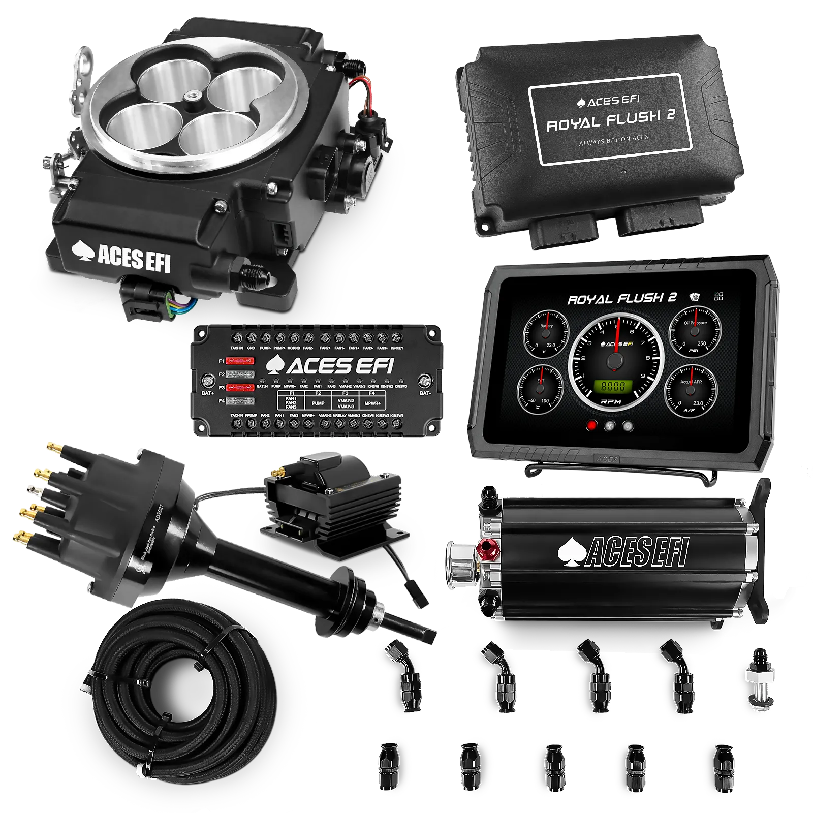 Royal Flush 2 EFI/CDI Master Kits (Black)