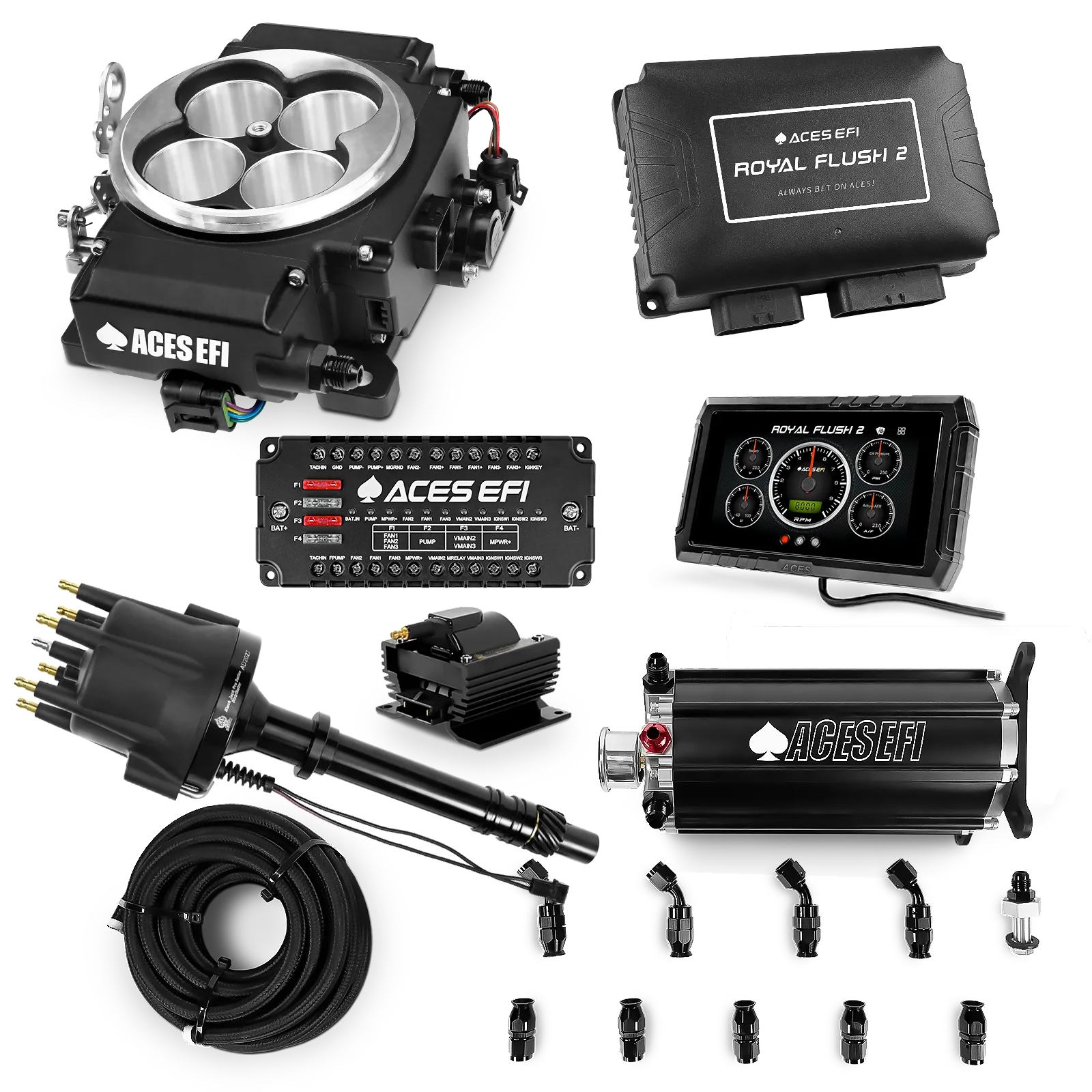Royal Flush 2 EFI/CDI Master Kits (Black)