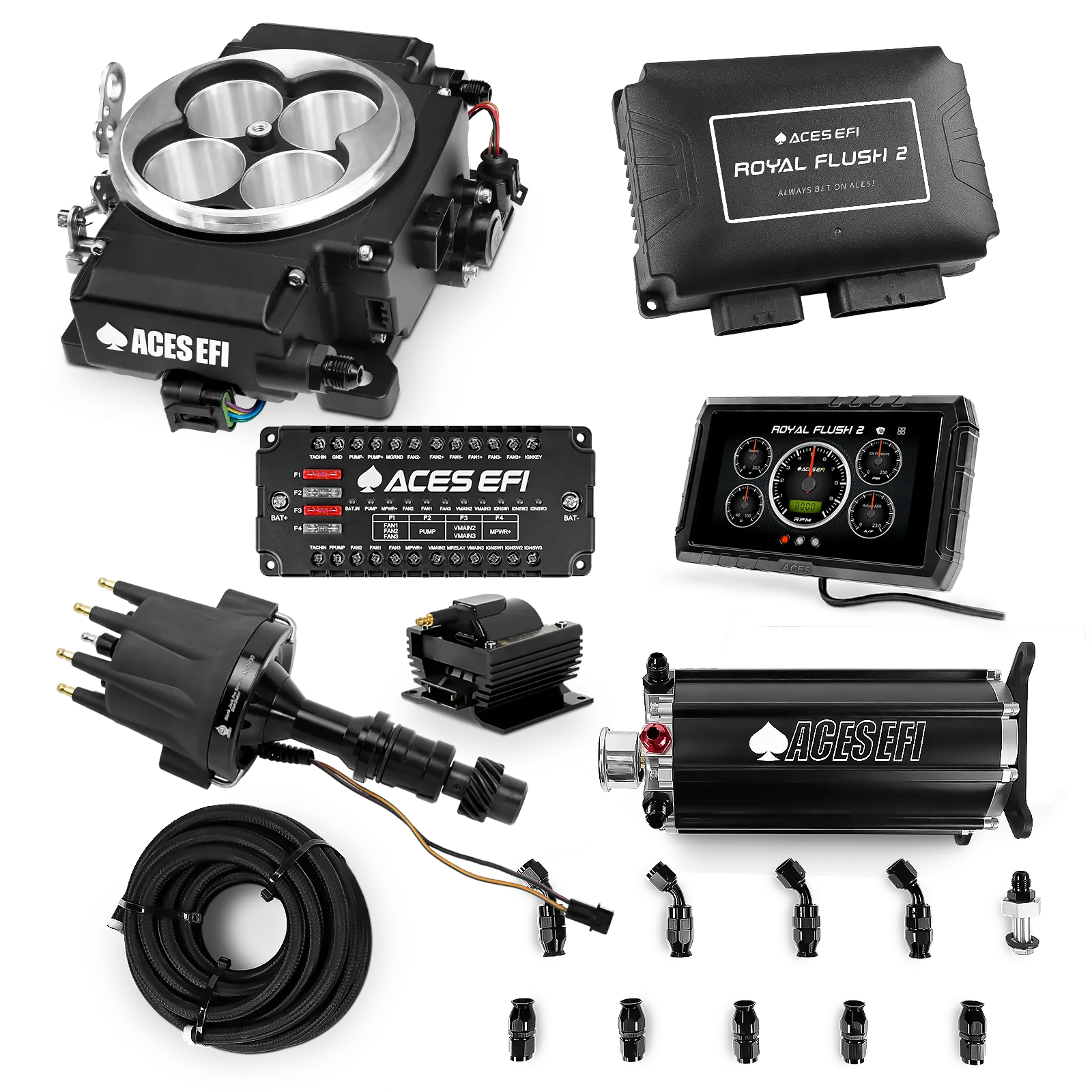 Royal Flush 2 EFI/CDI Master Kits (Black)
