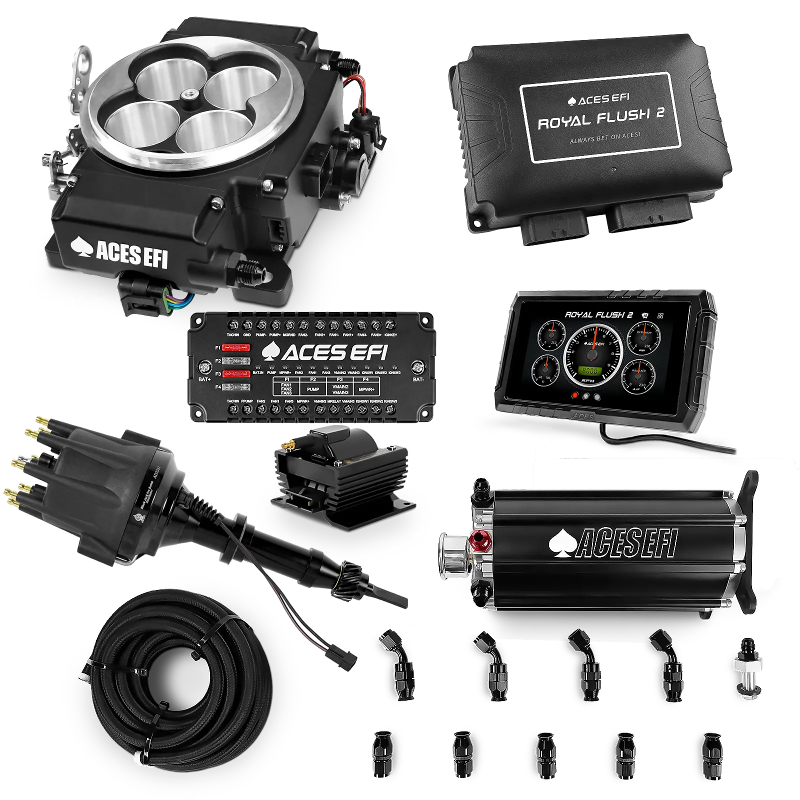 Royal Flush 2 EFI/CDI Master Kits (Black)