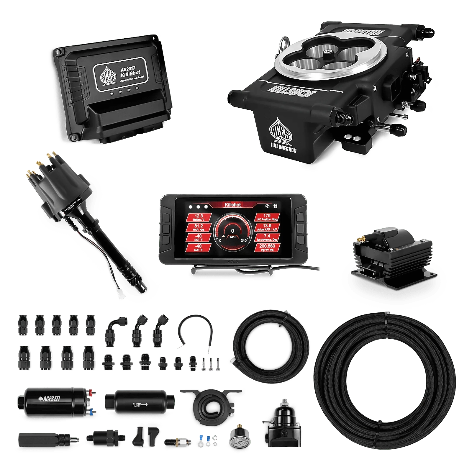 Killshot 4-bbl EFI Master Kits (Black)