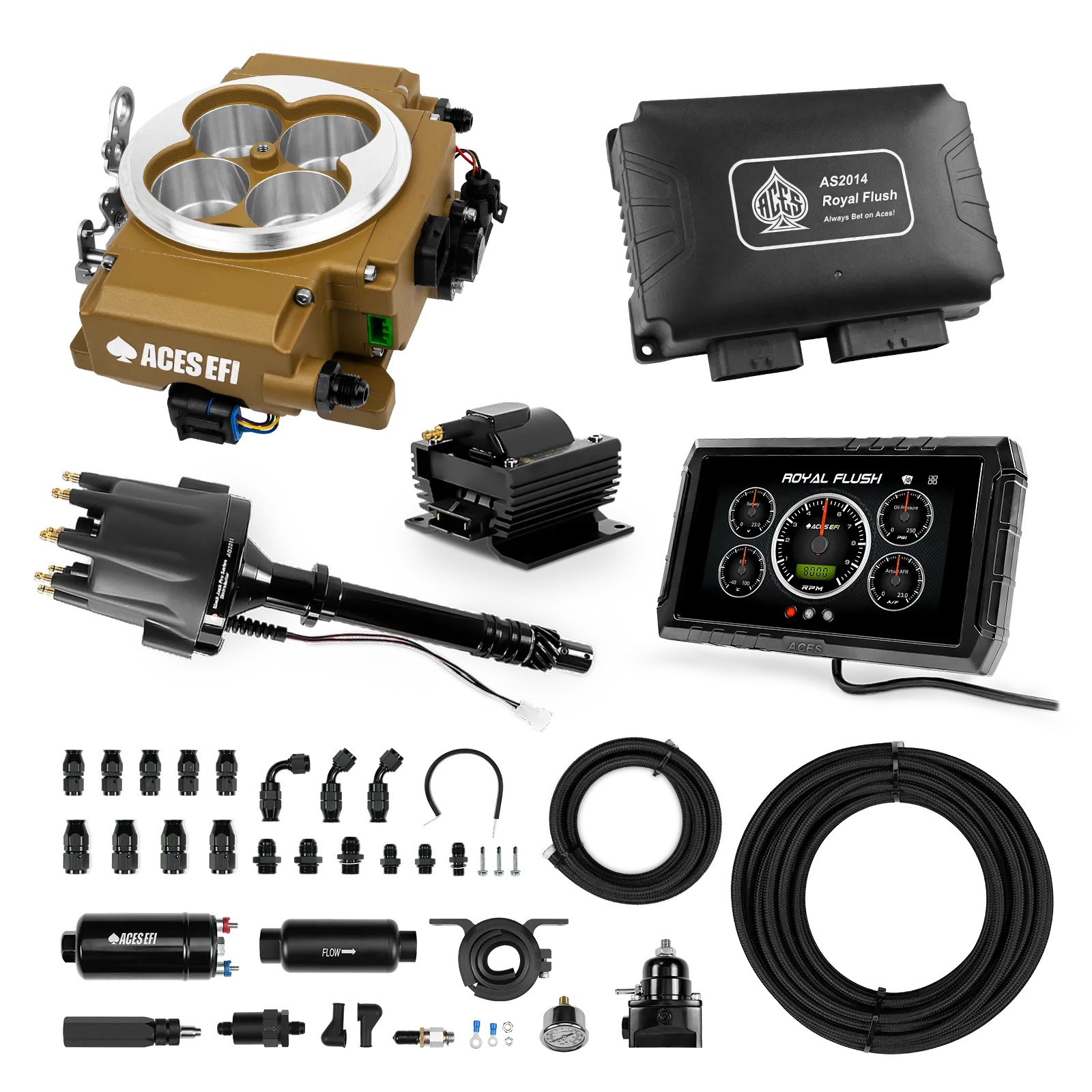 Kits maestros de Royal Flush (Oro)