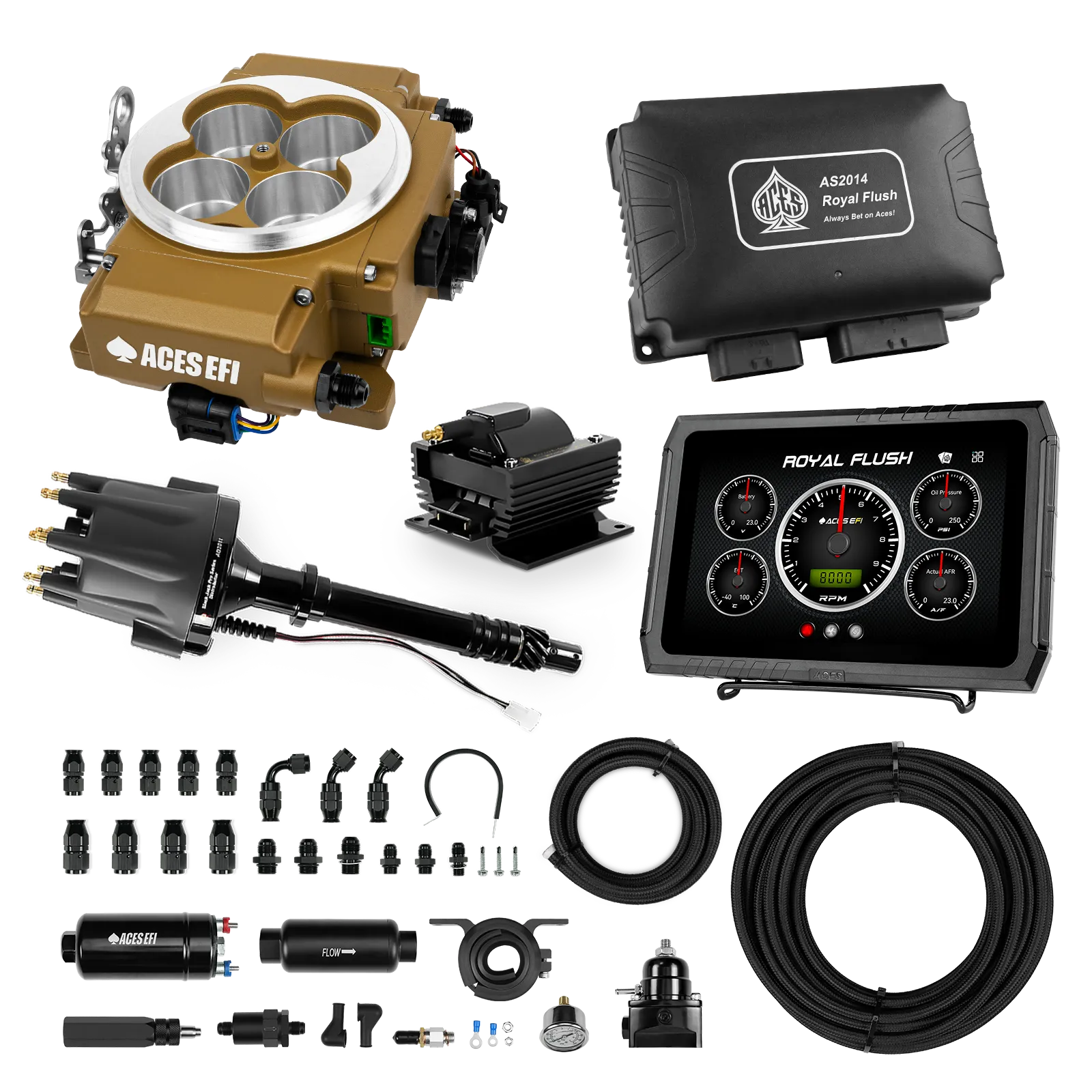 Kits maestros de Royal Flush (Oro)