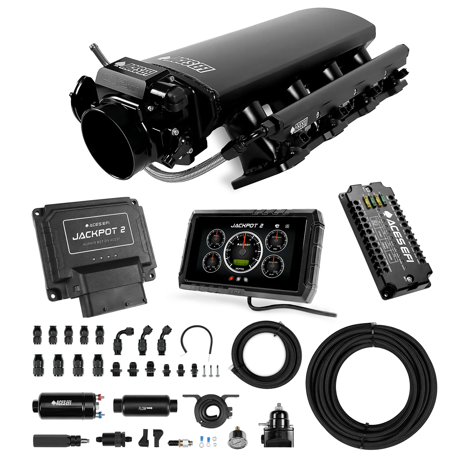 Jackpot 2 LS EFI System - Master Kit with 255 In-line Pump System w/40' PTFE Hose