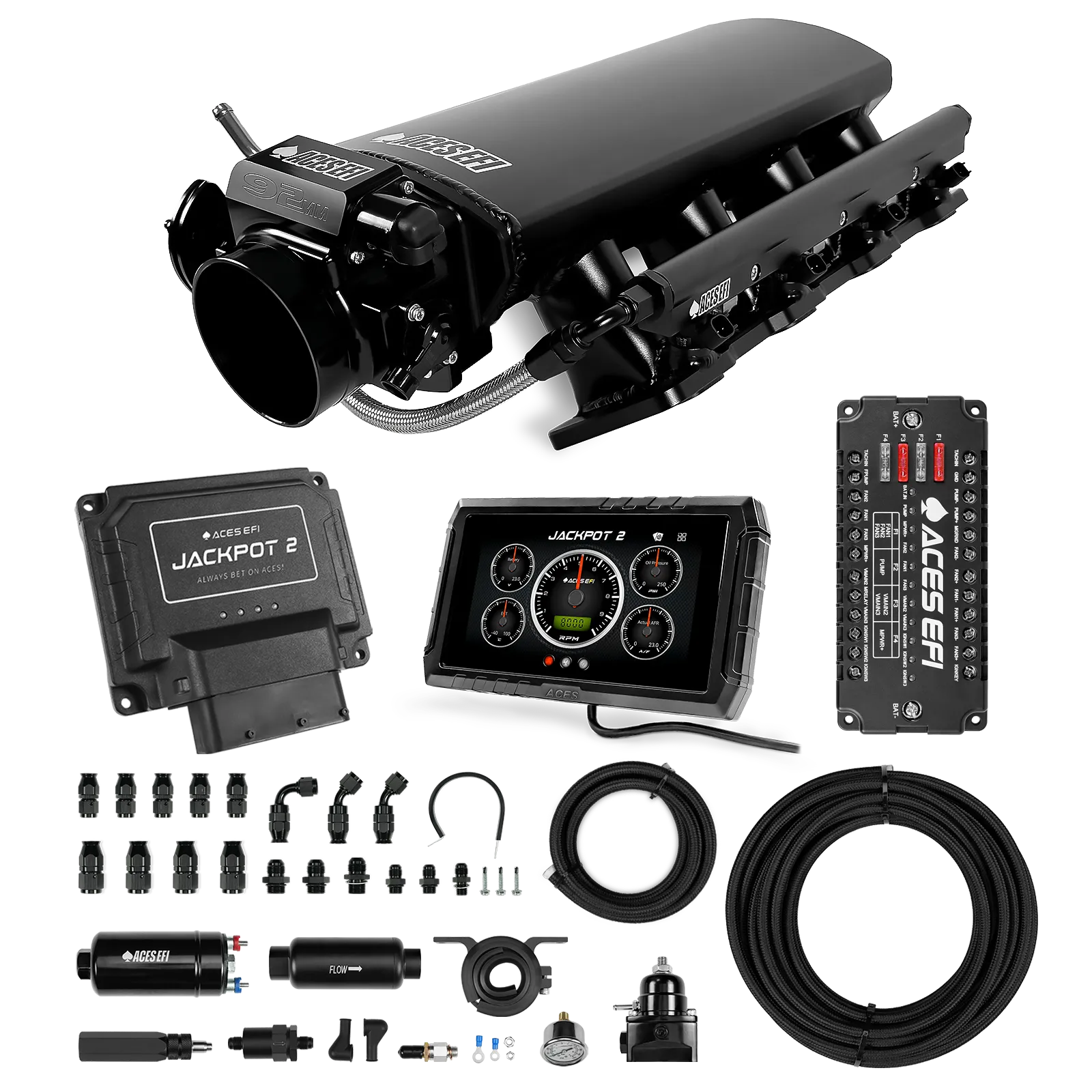 Jackpot 2 LS EFI System - Master Kit with 255 In-line Pump System w/40' PTFE Hose