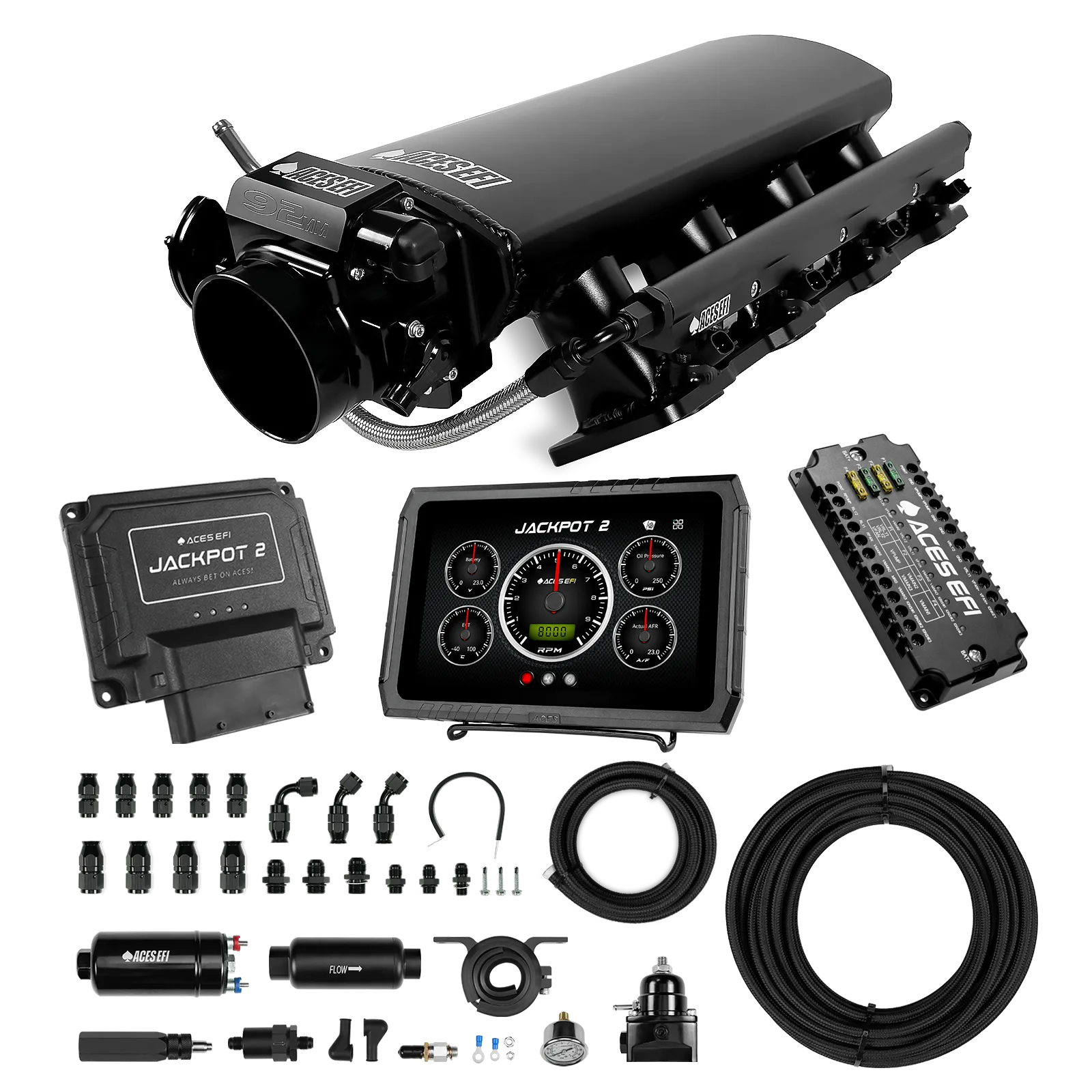 Jackpot 2 LS EFI System - Master Kit with 255 In-line Pump System w/40' PTFE Hose