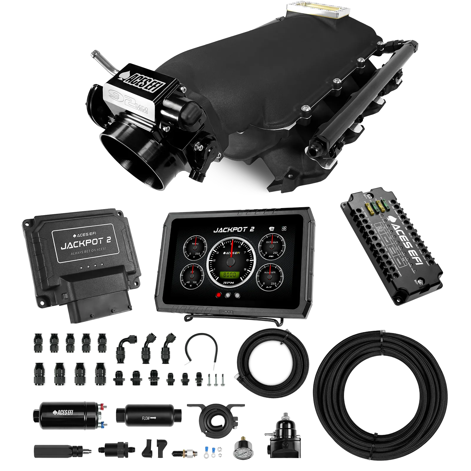 Jackpot 2 LS EFI System - Master Kit with 255 In-line Pump System w/40' PTFE Hose