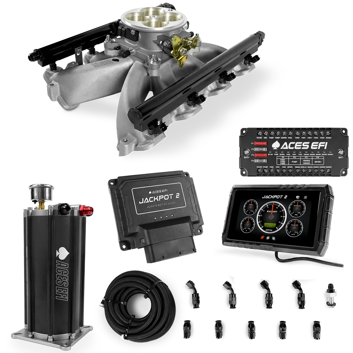 Jackpot 2 LS EFI System - Master Kit with Command Center 2 Surge Tank