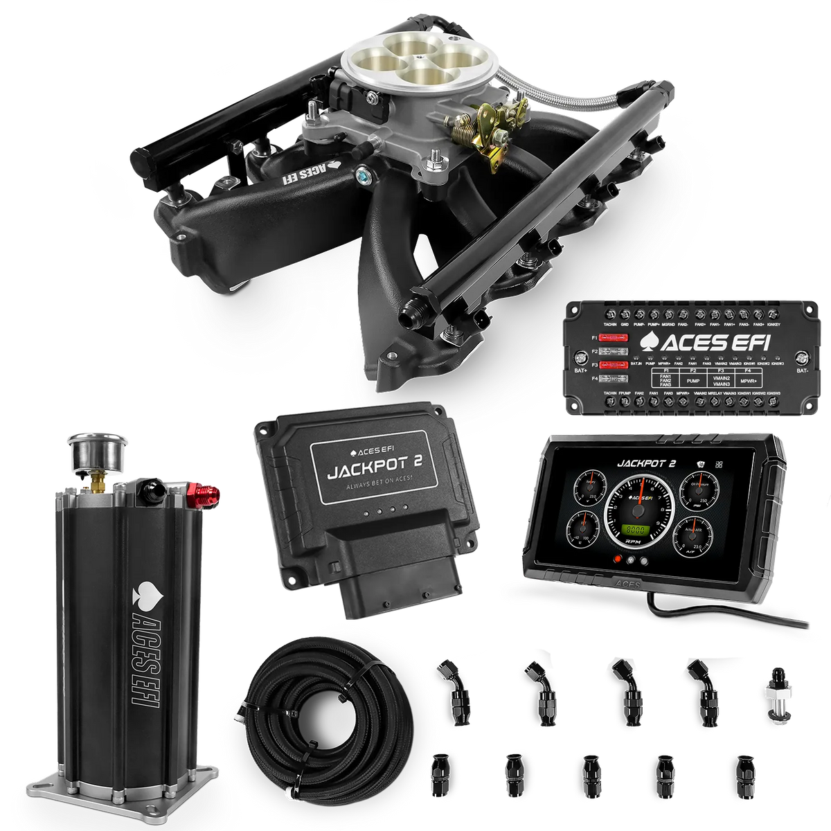 Jackpot 2 LS EFI System - Master Kit with Command Center 2 Surge Tank