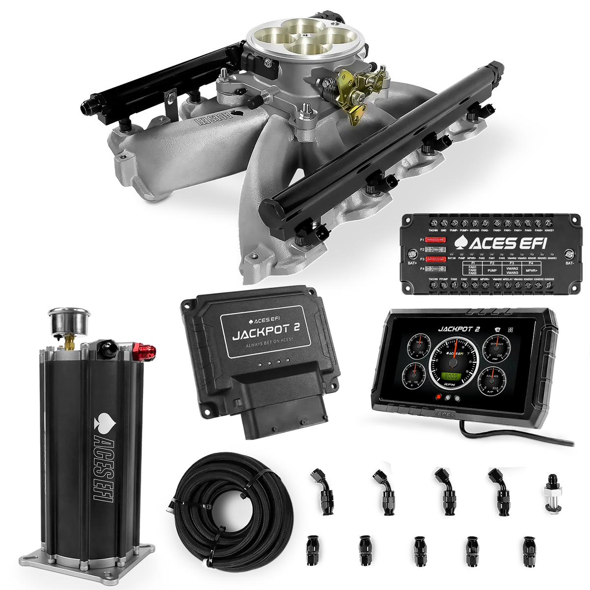 Jackpot 2 LS EFI System - Master Kit with Command Center 2 Surge Tank