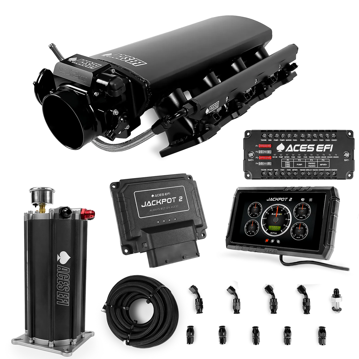 Jackpot 2 LS EFI System - Master Kit with Command Center 2 Surge Tank