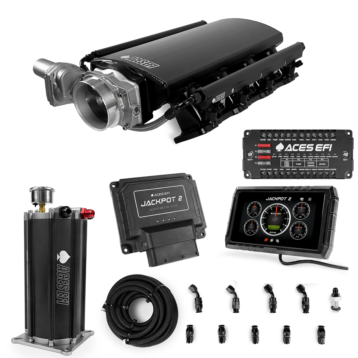 Jackpot 2 LS EFI System - Master Kit with Command Center 2 Surge Tank