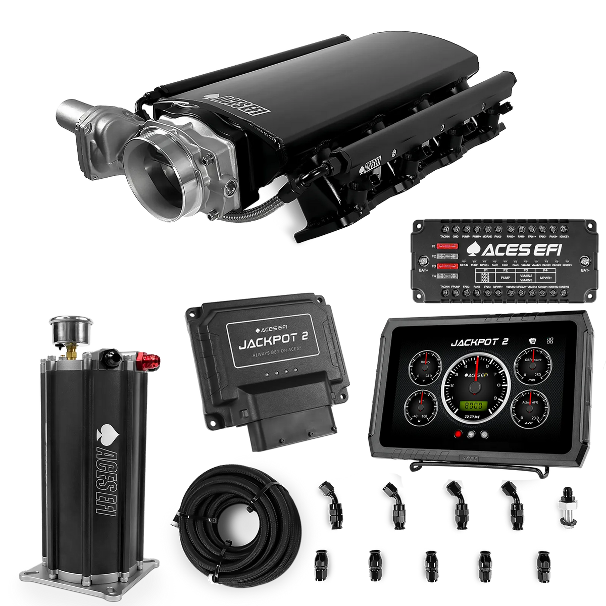 Jackpot 2 LS EFI System - Master Kit with Command Center 2 Surge Tank