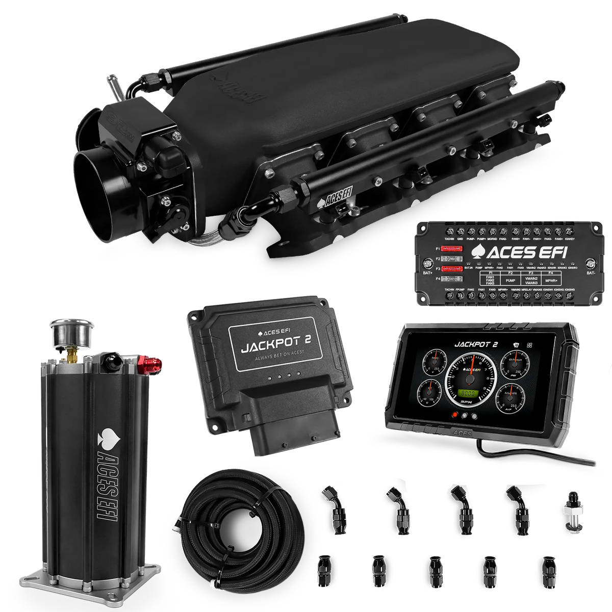 Jackpot 2 LS EFI System - Master Kit with Command Center 2 Surge Tank