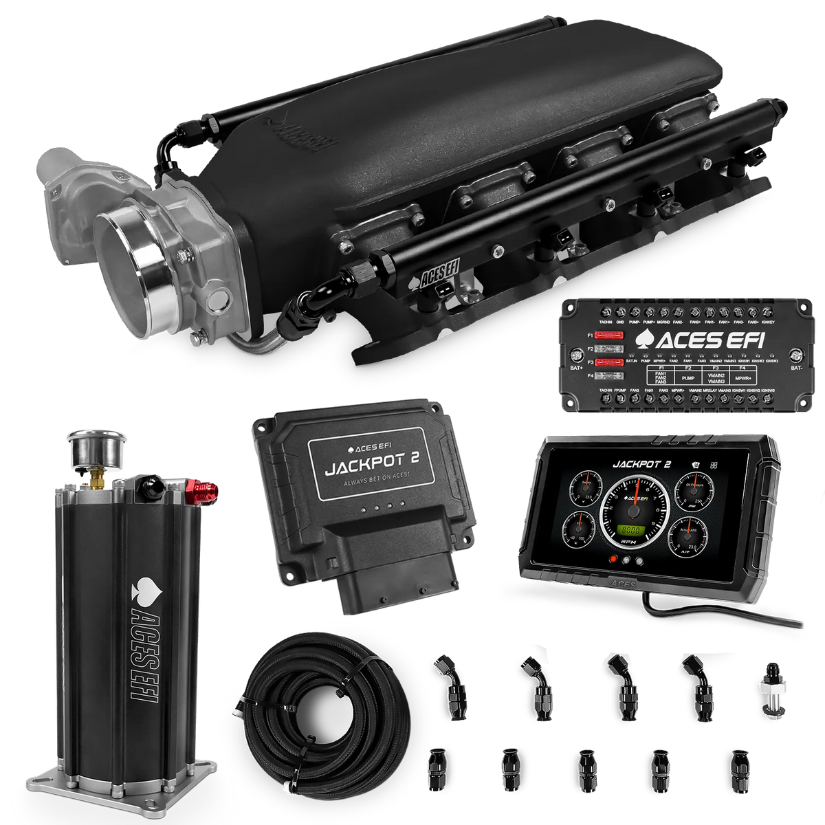 Jackpot 2 LS EFI System - Master Kit with Command Center 2 Surge Tank