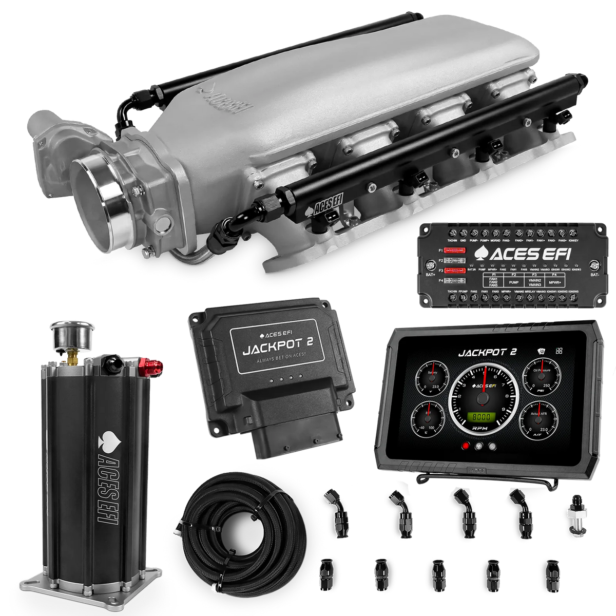 Jackpot 2 LS EFI System - Master Kit with Command Center 2 Surge Tank