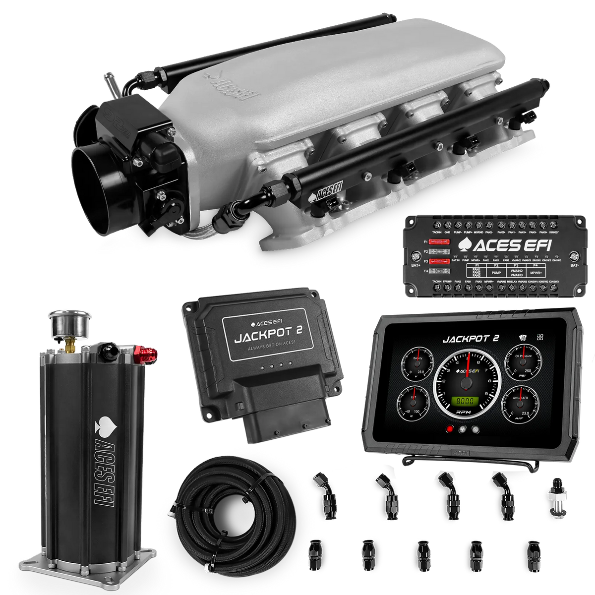 Jackpot 2 LS EFI System - Master Kit with Command Center 2 Surge Tank