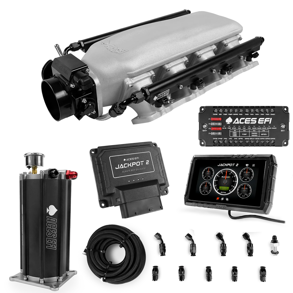 Jackpot 2 LS EFI System - Master Kit with Command Center 2 Surge Tank