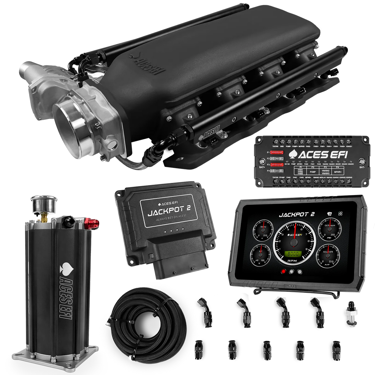 Jackpot 2 LS EFI System - Master Kit with Command Center 2 Surge Tank