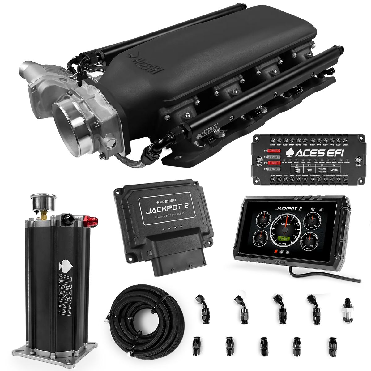 Jackpot 2 LS EFI System - Master Kit with Command Center 2 Surge Tank