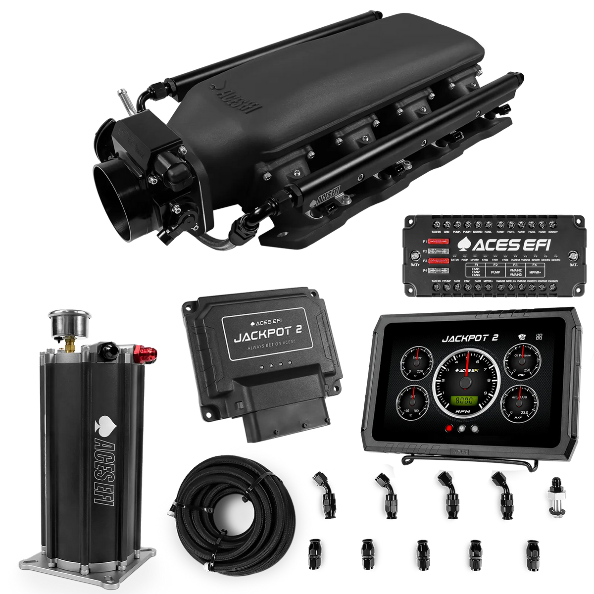 Jackpot 2 LS EFI System - Master Kit with Command Center 2 Surge Tank