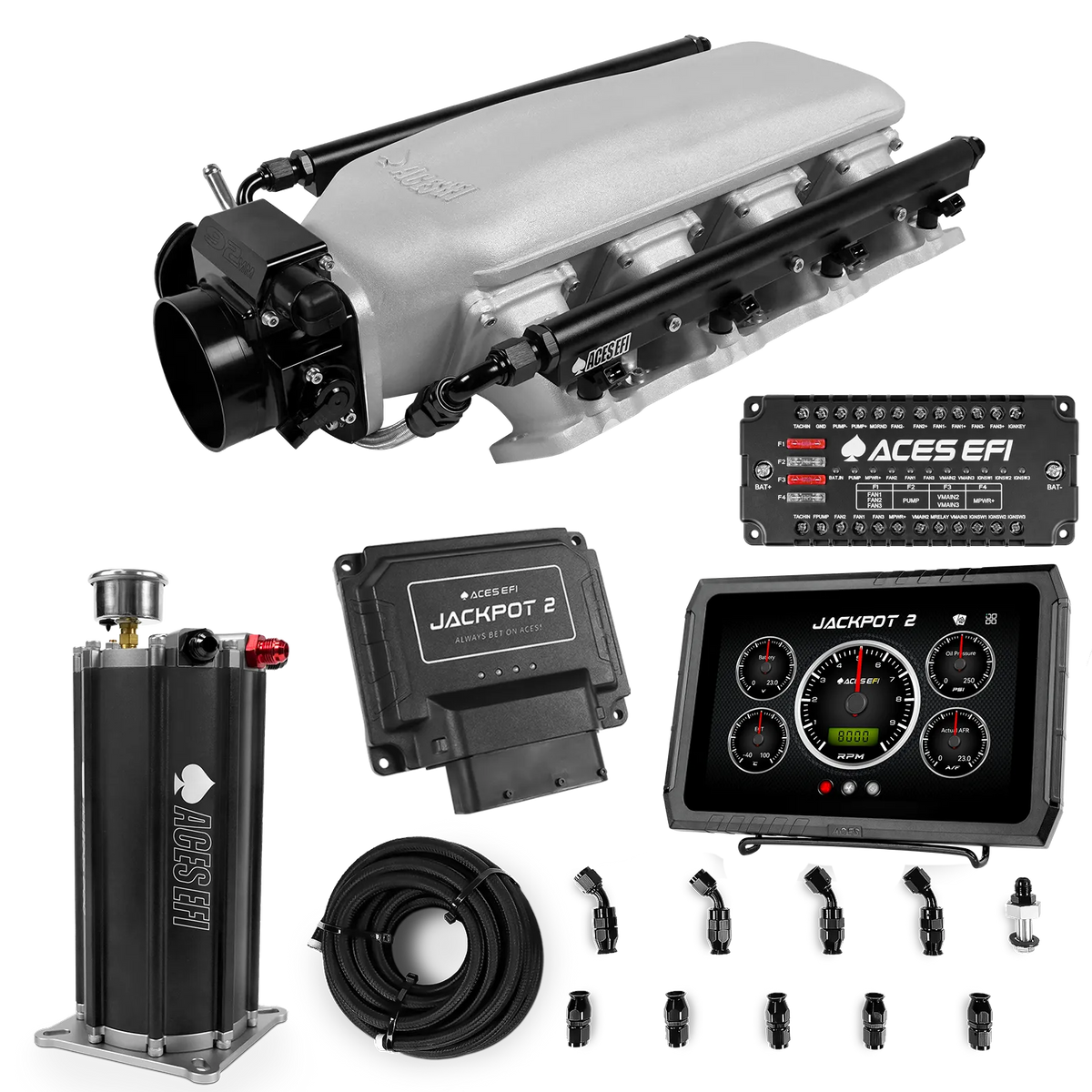 Jackpot 2 LS EFI System - Master Kit with Command Center 2 Surge Tank