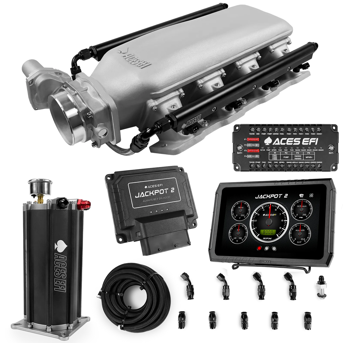 Jackpot 2 LS EFI System - Master Kit with Command Center 2 Surge Tank