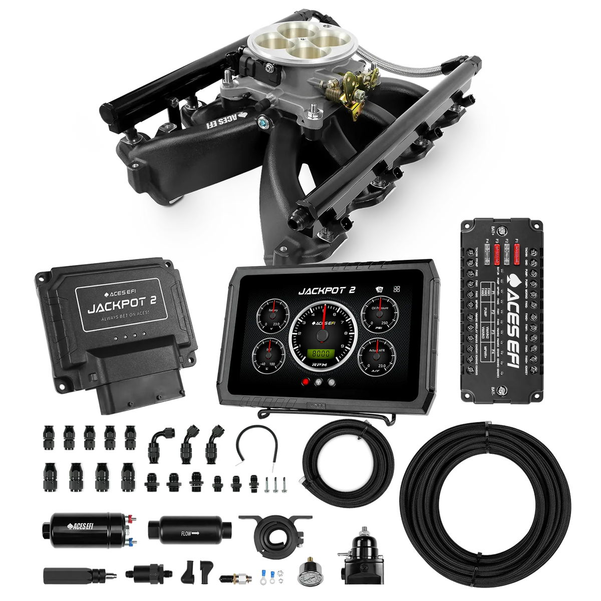 Jackpot 2 LS EFI System - Master Kit with 255 In-line Pump System w/40' PTFE Hose