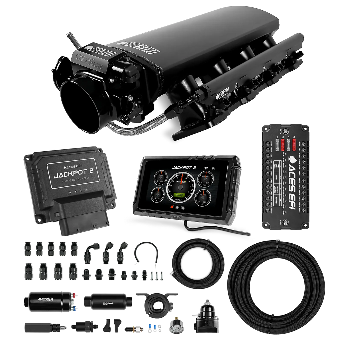 Jackpot 2 LS EFI System - Master Kit with 255 In-line Pump System w/40' PTFE Hose