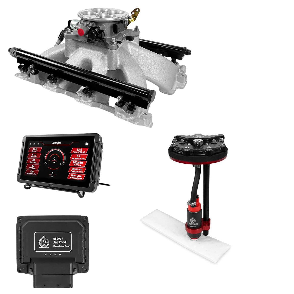 Jackpot Kit Jackpot LS EFI System - Master Kit with Tank Conversion Pump Module wi