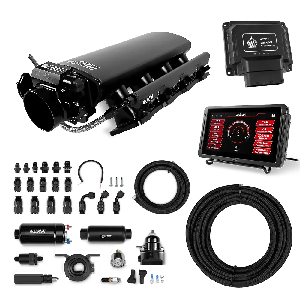 Jackpot LS EFI System - Master Kit with 255 In-line Pump System w/40' PTFE Hose