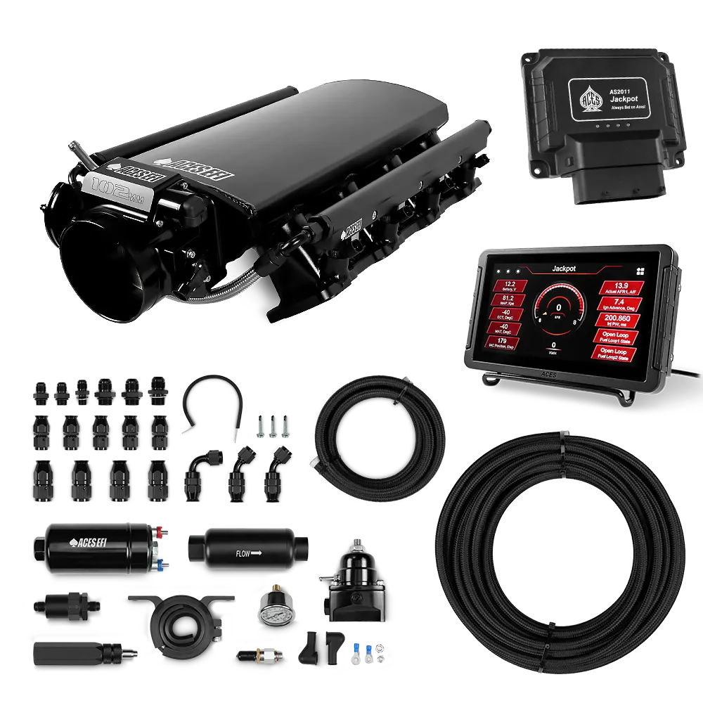 Jackpot LS EFI System - Master Kit with 255 In-line Pump System w/40' PTFE Hose